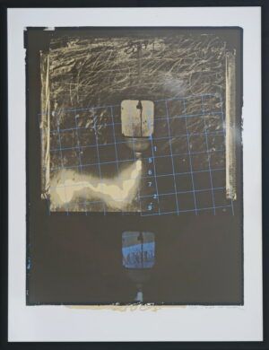 Janez Bernik / Acqua, barvni sitotisk, l. 1974
