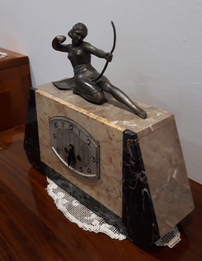 Französische Tischuhr, Art Deco – Bild 2