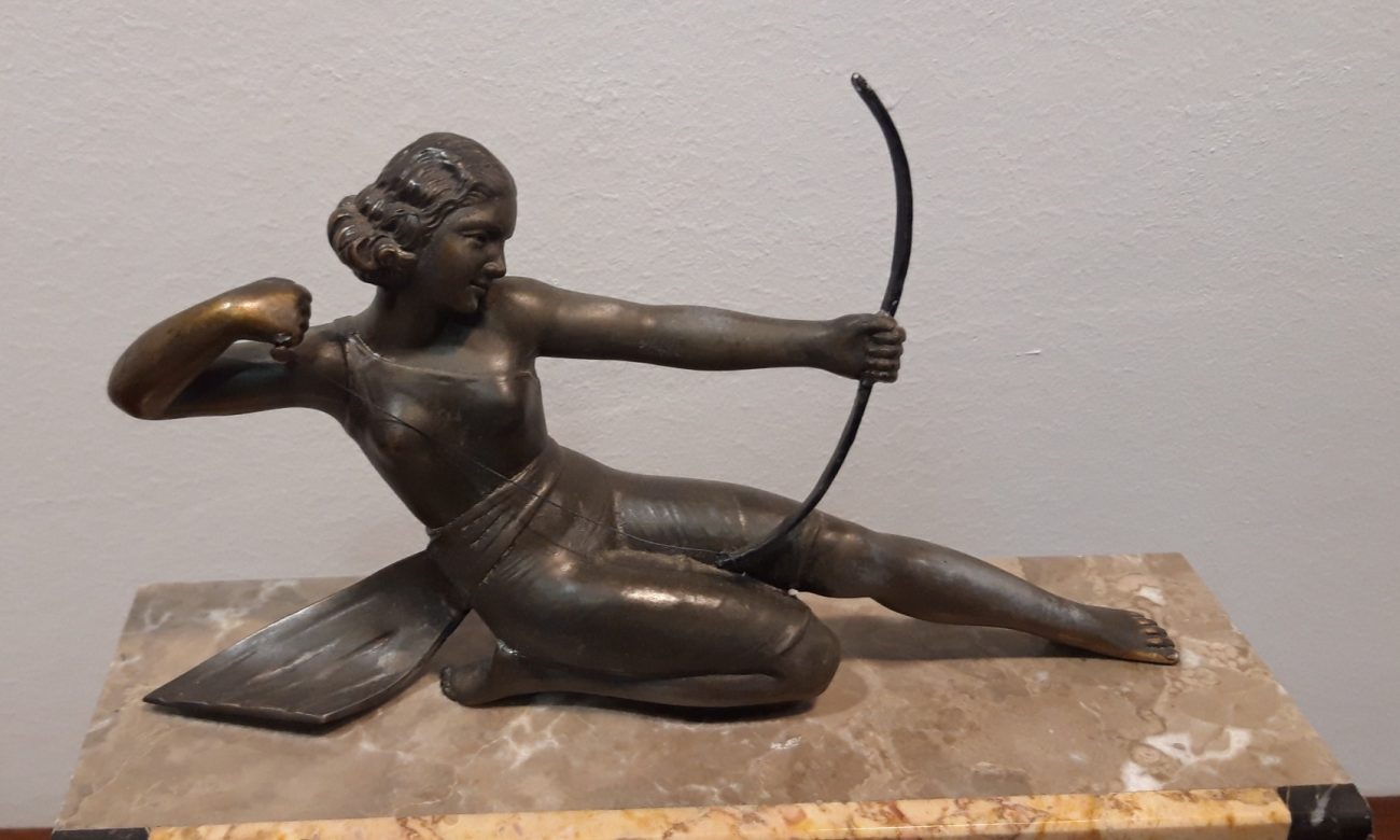 Französische Tischuhr, Art Deco – Bild 3
