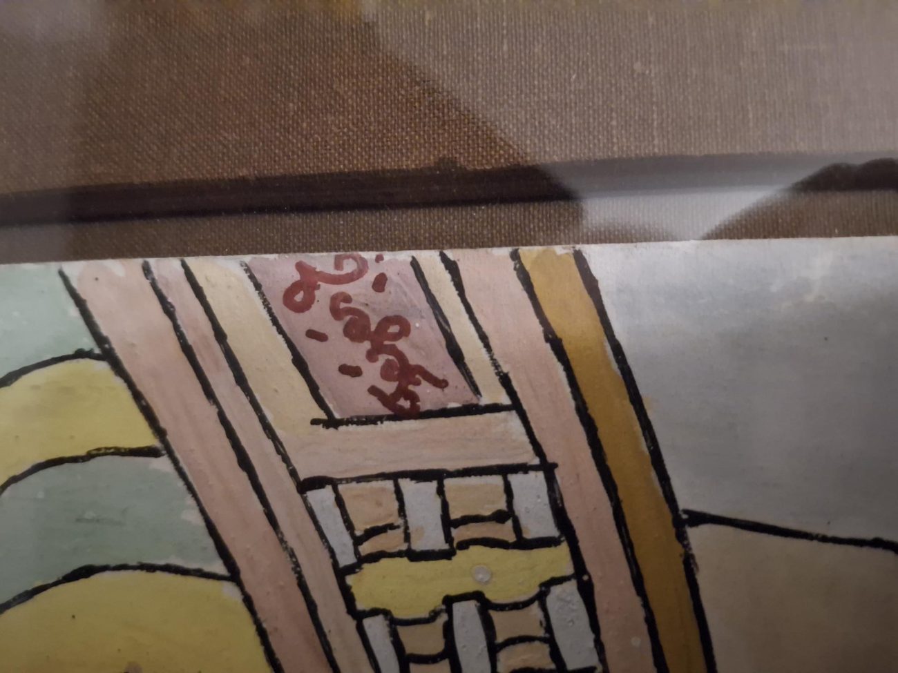 Emerik Feješ, Fulda. Domplatz, Gouache auf Papier – Bild 2
