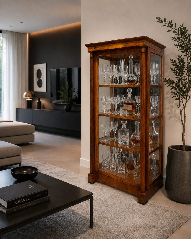 Erstklassige Biedermeier-Vitrine – Bild 2